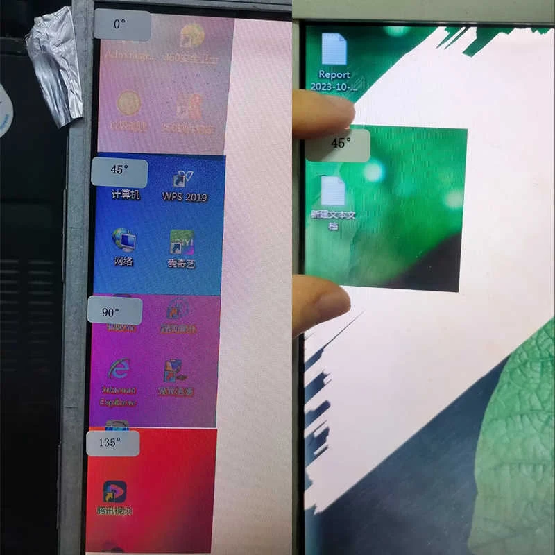 Polarizing Film Test Tool - 0/45/90/135 Degree Angles for LCD/LED Screen Repair | 5x5cm Screen Polarizer