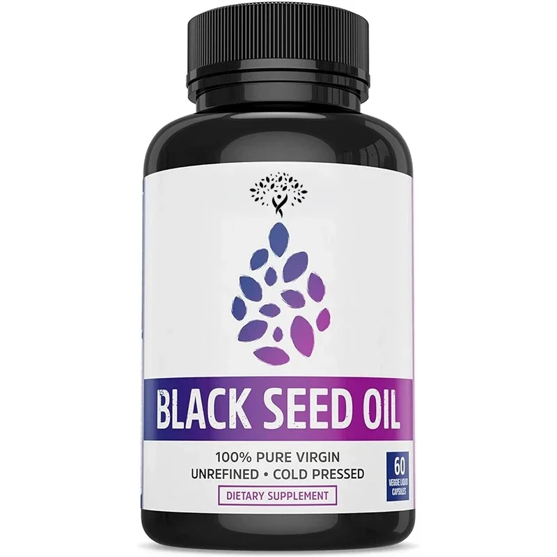 

Black Seed Oil Capsules, 100% Virgin, Cold Pressed Source, 3 6 9, Super Antioxidant, 60 Capsules