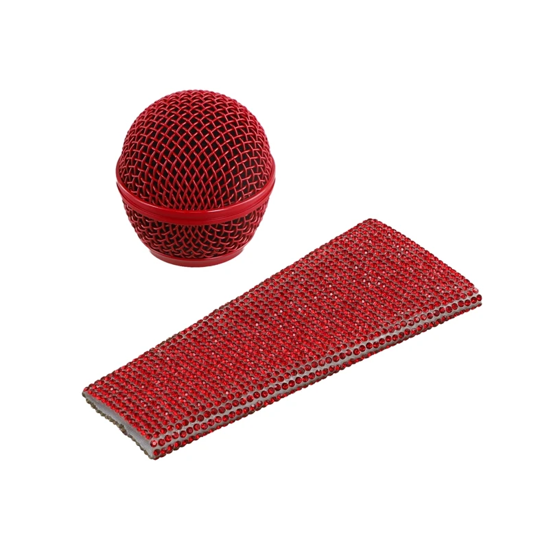 

Microphone Sleeve Wireled Mic Hand Cover And Mesh Microphone Grill Head For SM58 Microphones