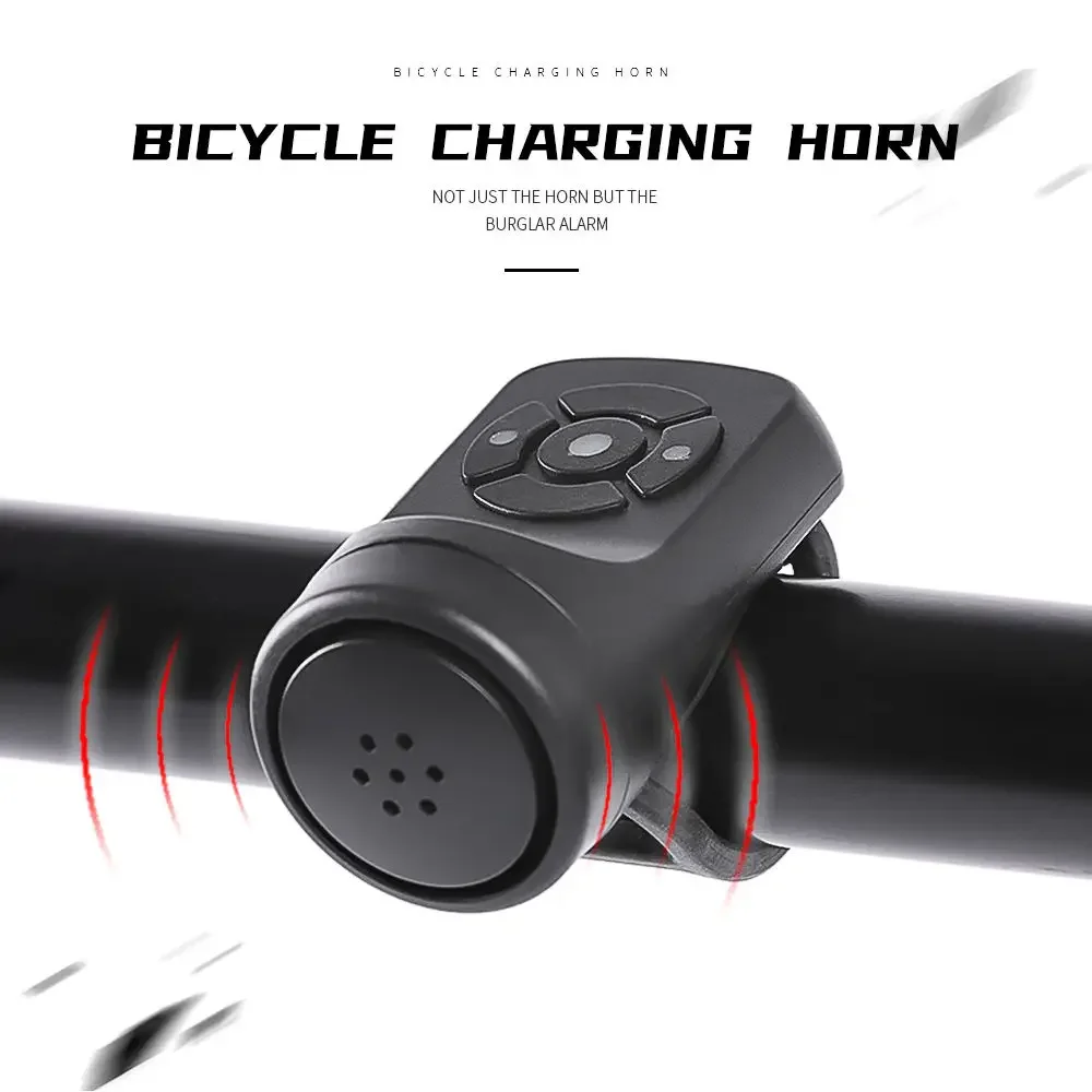 

USB перезаряжаемый велосипедный звонок 120 дБ противоугонный водонепроницаемый велосипедный датчик вибрации сигнализация велосипедный звуковой сигнал велосипедный звонок