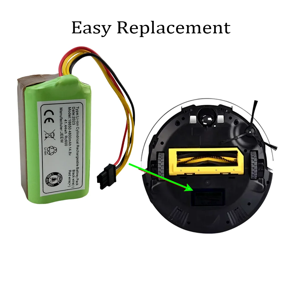 

For Haier Robot Xshuai HXS-C3 Robot Vacuum Cleaner Sweeper 18650 Li-ion battery Replacement 14.8V