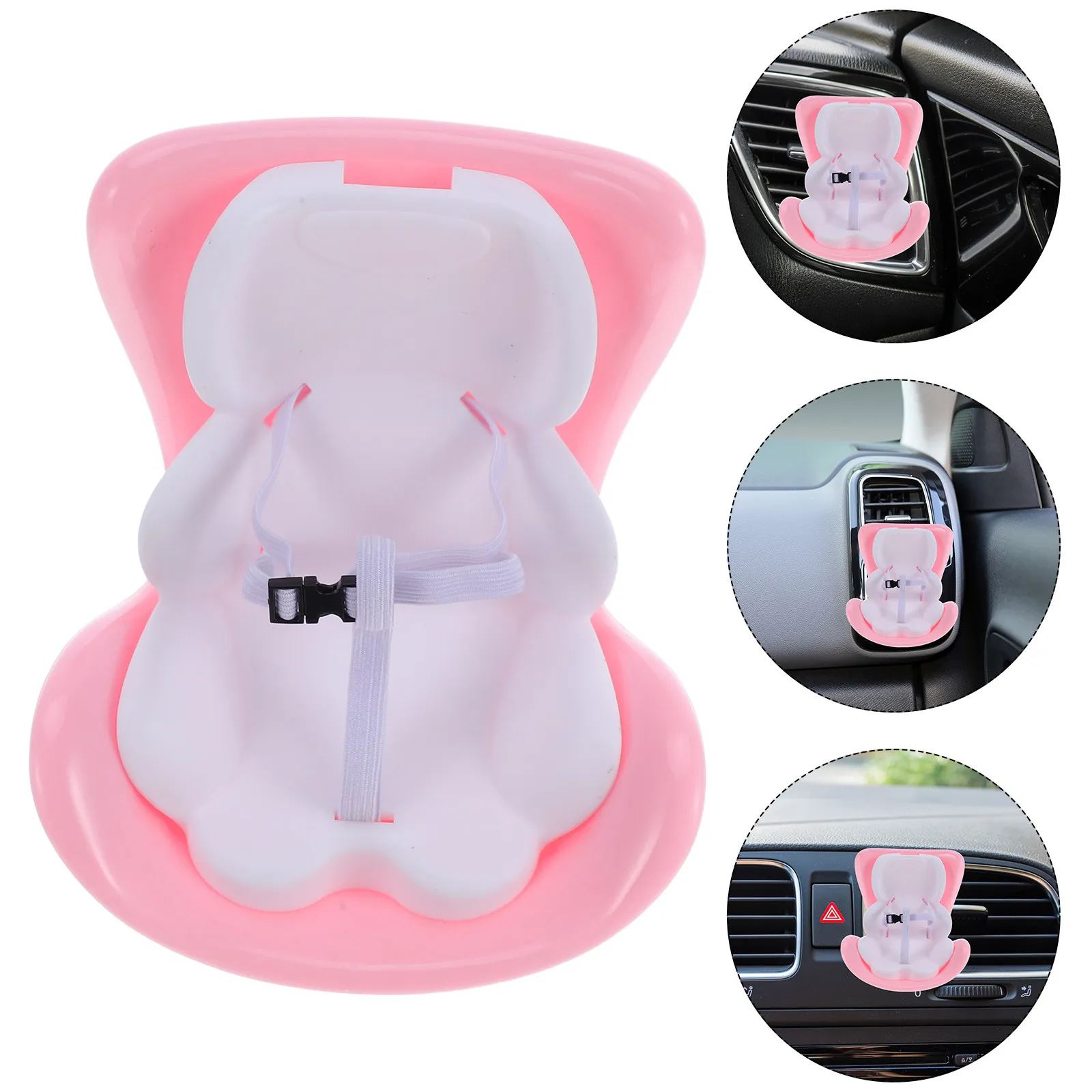 

Набор из 1 миниатюрного безопасного крепления для автомобильного кресла, легкий, милый, для украшения интерьера автомобиля, для дошкольных ролевых игр и демонстрации