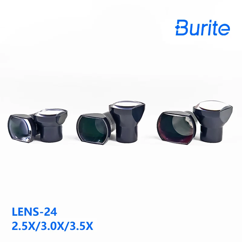 BURITE NewTTL Loupes Square Lenses In Pairs 2.5X/3.0X/3.5X(Through The Lenses) The Len Used To Make TTL Dental Surgical Loupes