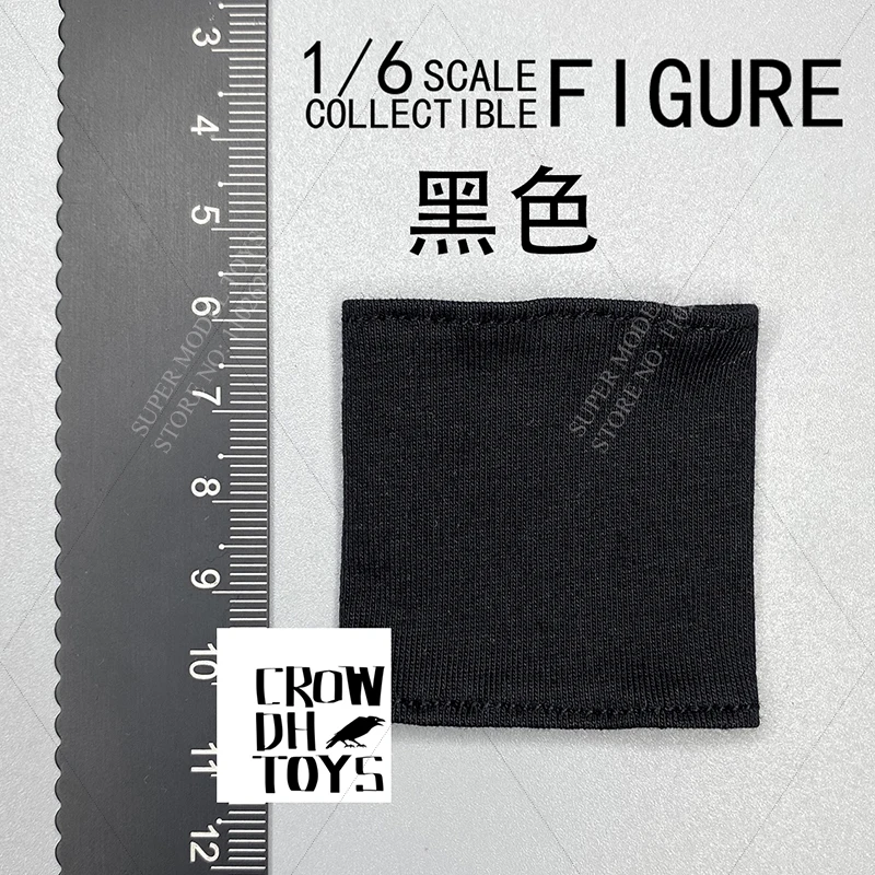 CROWDHTOYS 1/6 échelle soldat à la mode masque militaire couleur unie écharpe décontractée voleurs voleurs accessoire adapté 12 "Action Figure poupée