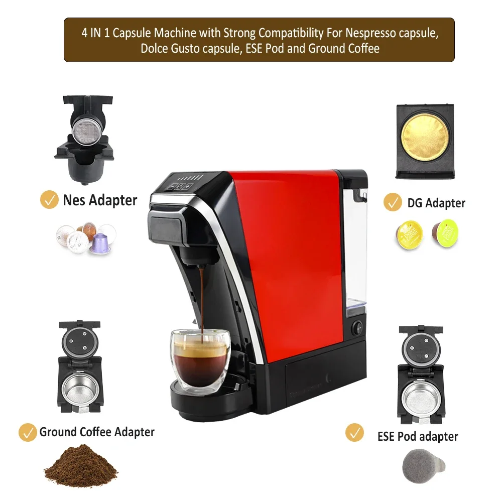 Tall Travel Friendly multi 4 in 1 functional Coffee Machine