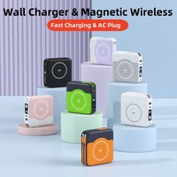 10000mAh Wall Charger Power Bank Magnetic Wireless 22.5W Fast Charging for iPhone iwatch Xiaomi Samsung Powerbank Spare Battery