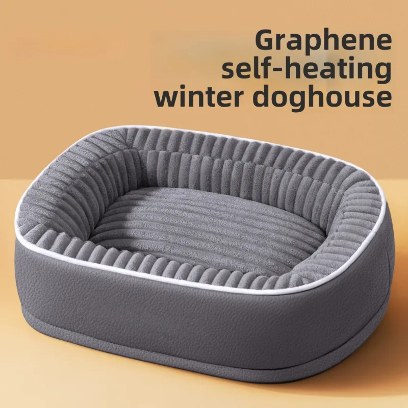 

Large Dog Bed Winter Warm Waterproof and Tear-resistant Detachable Dog Mat for Sleeping, Suitable for Shiba Inu