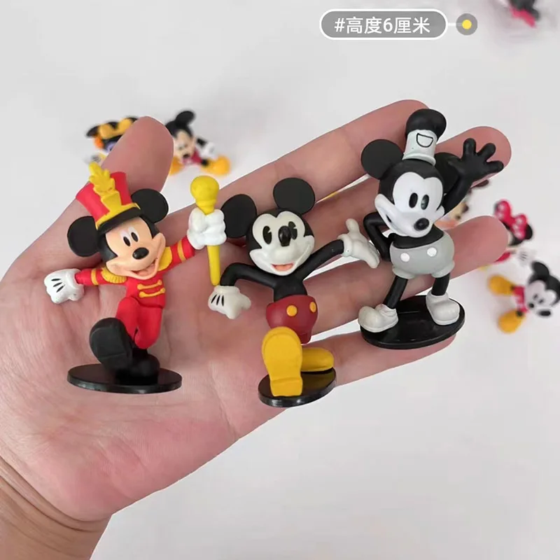 Disney Classics Steamboat Mickey Mouse Kawaii Minnie Anime Figurine Action Figure Toys Kids Gifts Ornaments