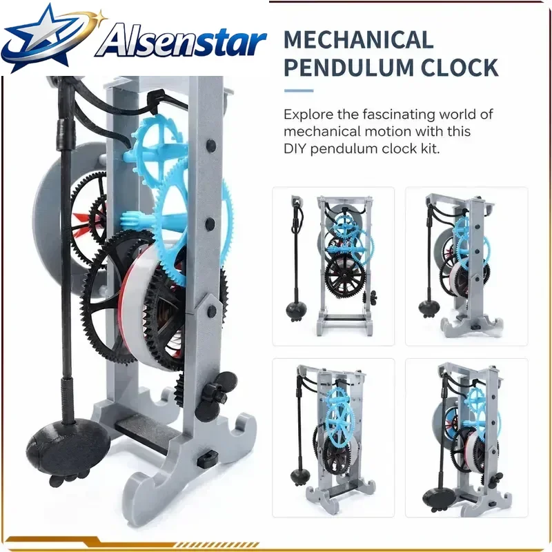 Mechanical Pendulum Clock Model Physics Experiment Teaching Aids - 3D Printed Galileo Pendulum Clock Mechanical Clock