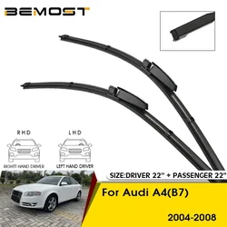 Car Wiper Blades For Audi A4(B7) 2004 2005 2006 2007 2008 Windshield Windscreen Front Window Blades 22