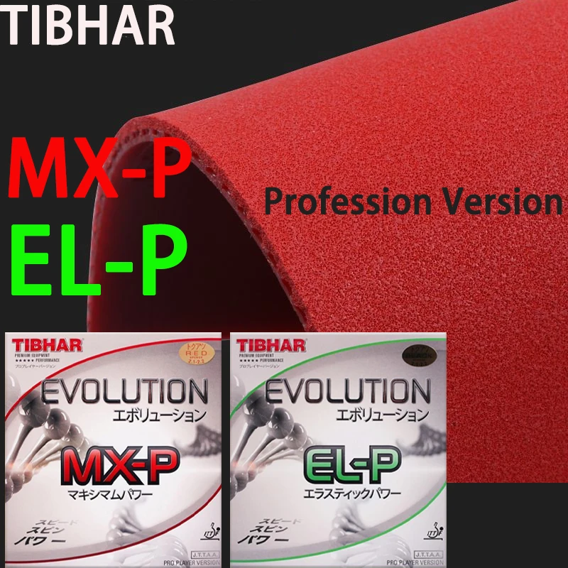 

TIBHAR Evolution EL-P/MX-P Table Tennis Rubber Sheet Pips in Professional Non-tacky Ping Pong Rubber Elastic Medium Cake Sponge