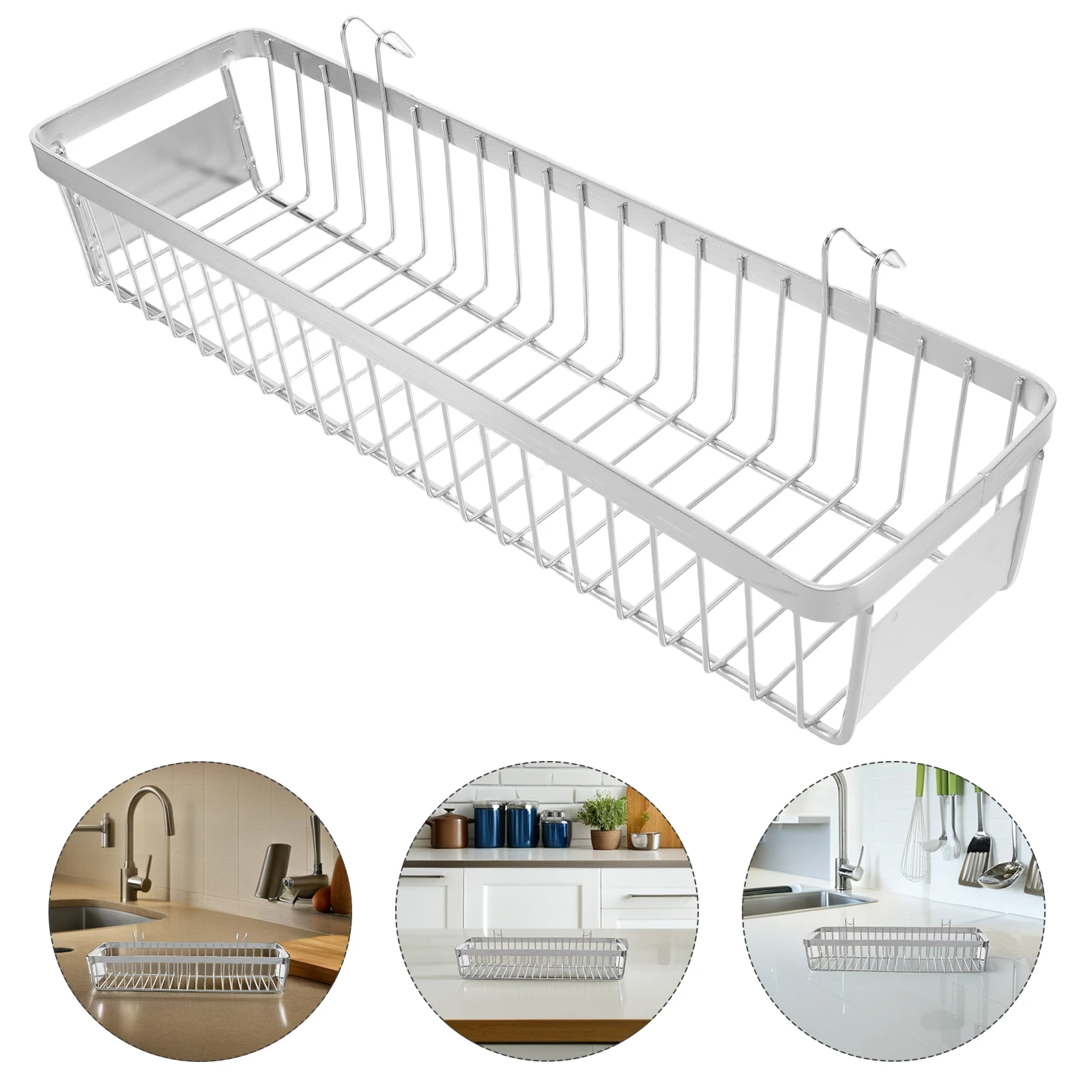 

Stainless Steel Dishwasher Cutlery Holder Utensil Storage Basket Space-Saving Silverware Organizer Multi-Functional Dish Drying
