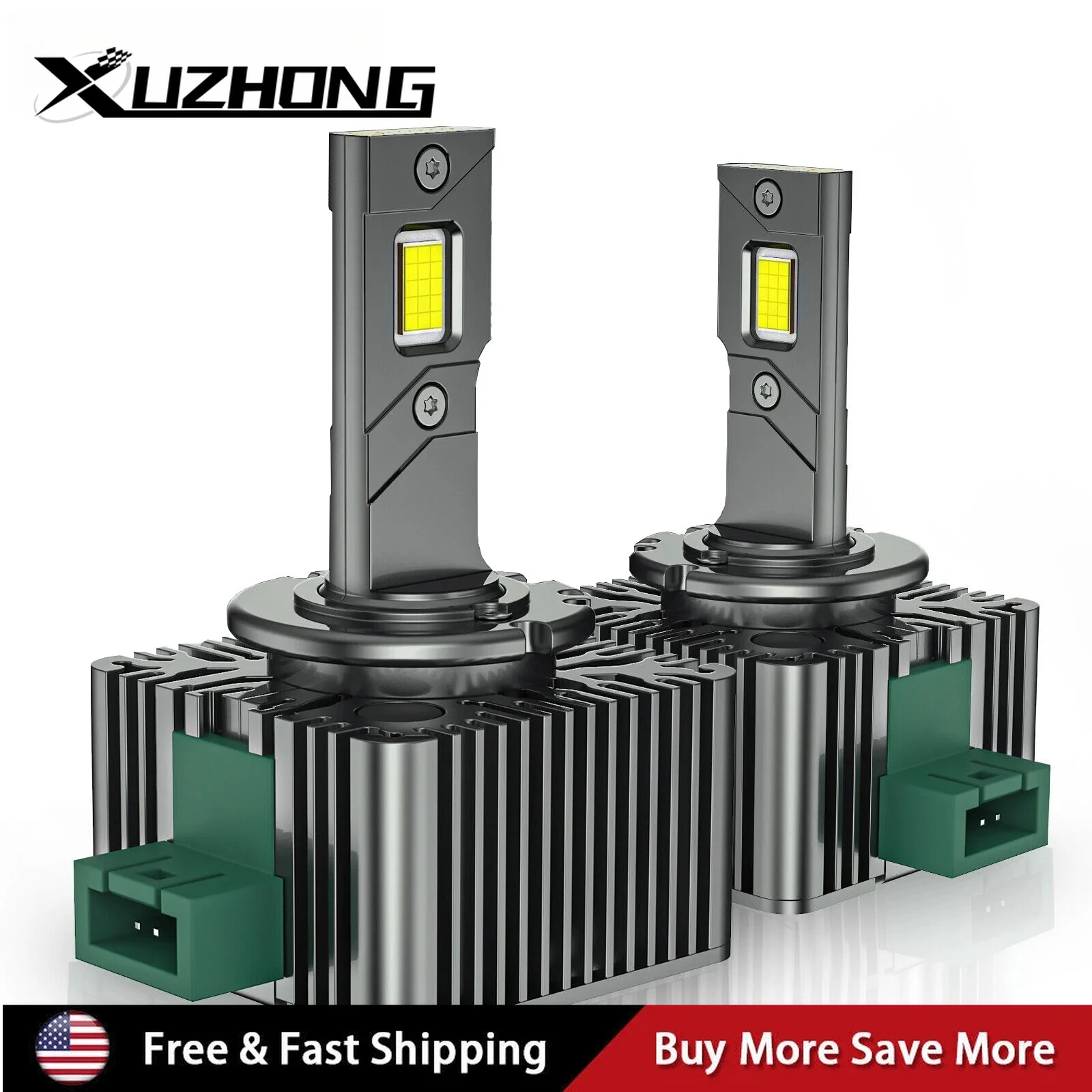 2 قطعة D3S D3R LED الطيران الألومنيوم و ABS المصابيح الأمامية 240 واط 6500 كيلو سوبر وايت HID زينون تحويل عدة