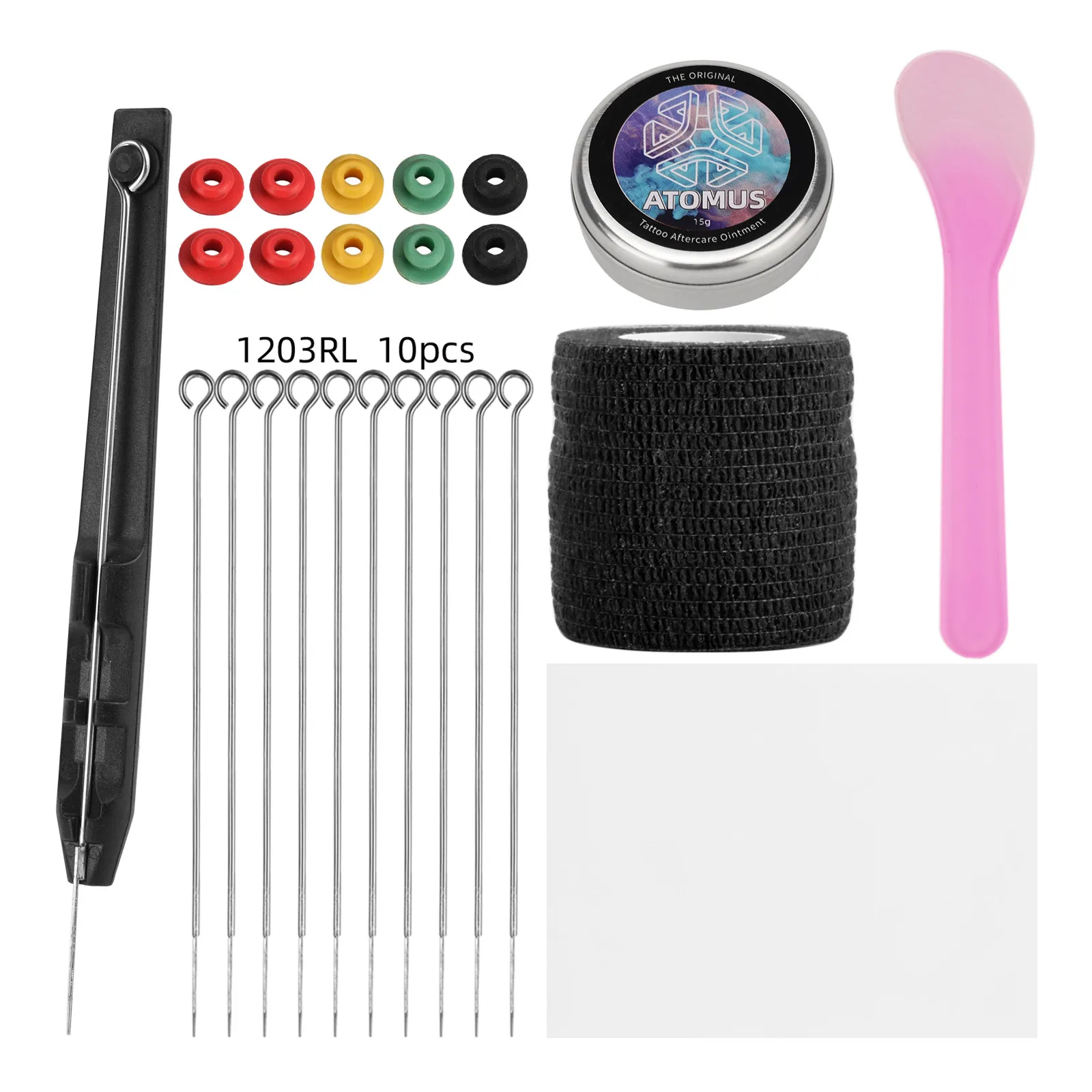 Agujas de tatuaje 3RL, Kit de tatuaje Stick And Poke, Insumos Tatuajes, práctica de vendaje de piel, suministros y accesorios de tatuaje