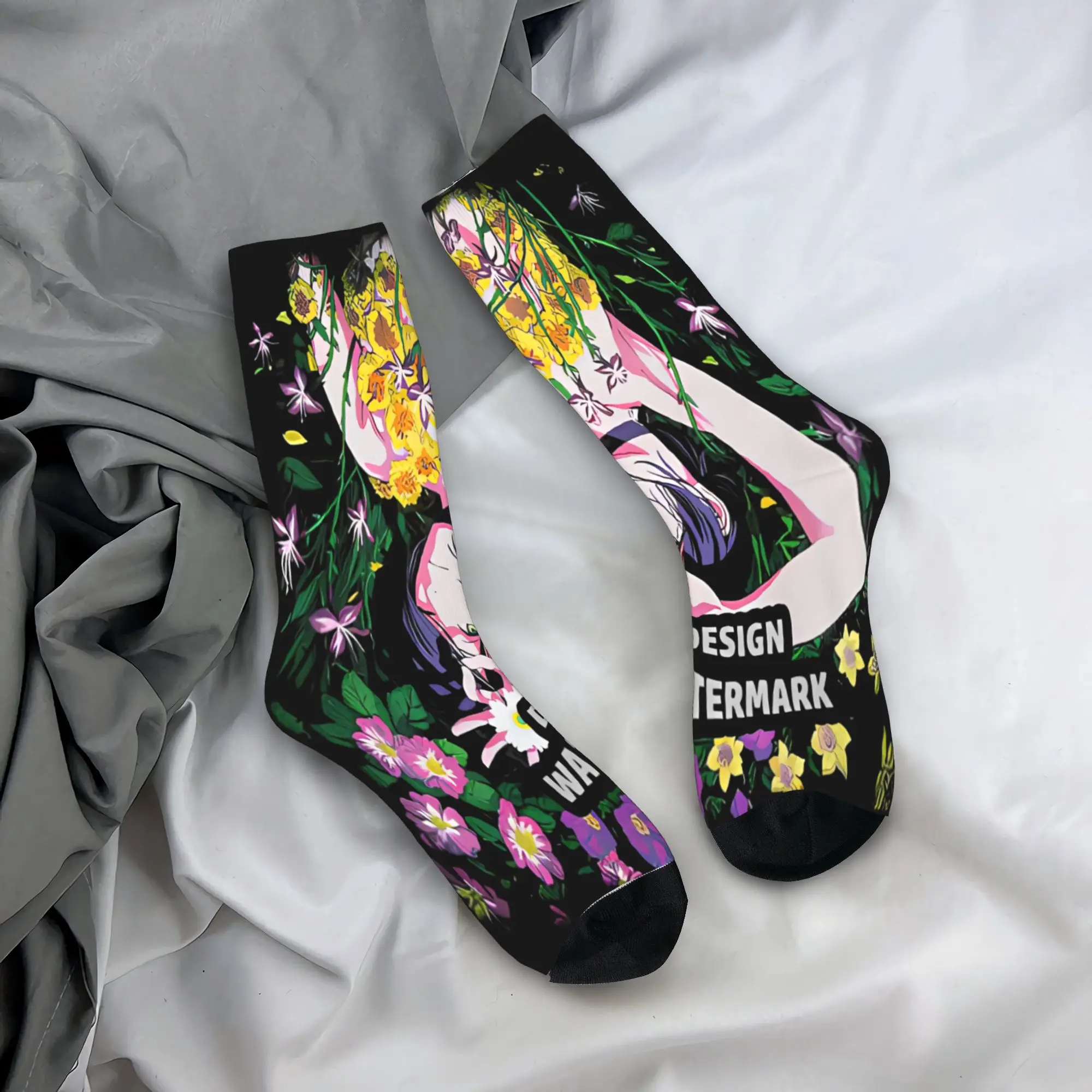 

Anime Reze Stockings Chainsaw Man Pattern Trendy Socks Autumn Anti Bacterial Socks Couple Cycling Comfortable Socks