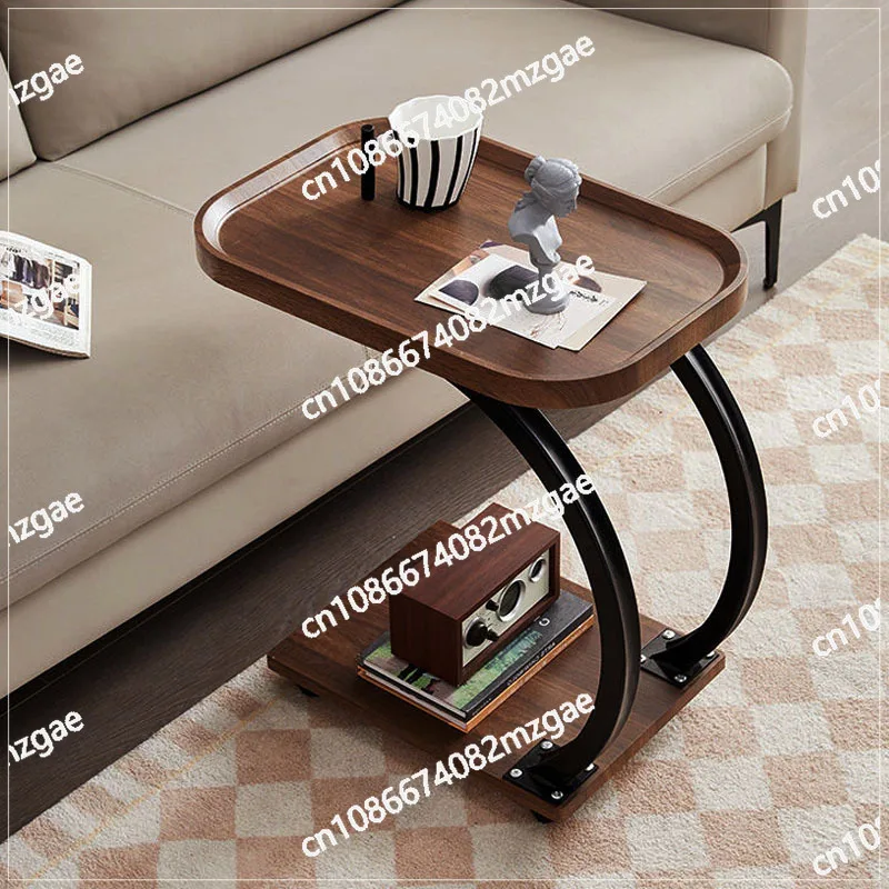 

Передвижной приставной столик для дивана, современный минималистичный креативный маленький круглый столик, журнальный столик, минималистичная прикроватная тумбочка для гостиной