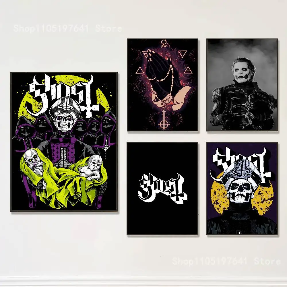 

G-Ghost bc Nameless Ghoul Poster Prints Wall Art Picture Painting Gift Living Room Restaurant Bar Large Dec Sticker