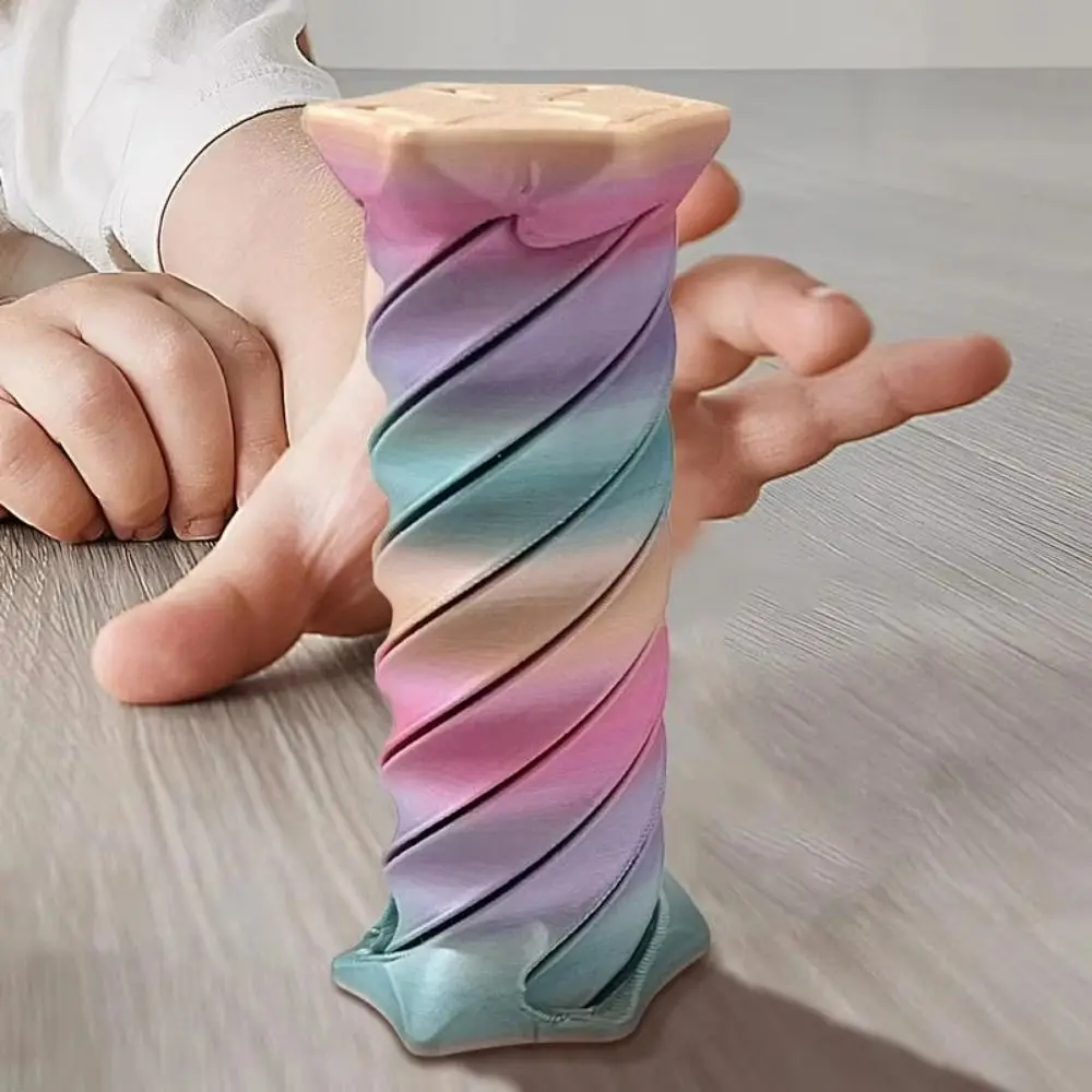 

Съемный 3D спиральный конус, игрушка-непоседа ярких цветов, вращающаяся спираль, спиральная скульптура дерева, игрушка на кончиках пальцев, непринужденная модель челнока