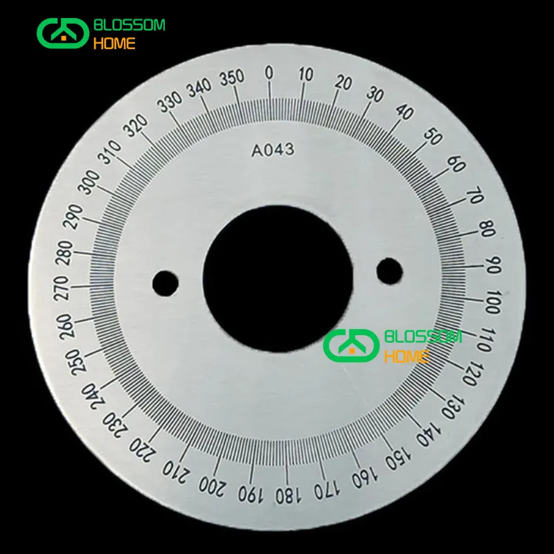 High quality Stainless Steel Scale 360 Degree Scale Small Scale Protractor Stainless Steel Disc 100 # 30 # 2