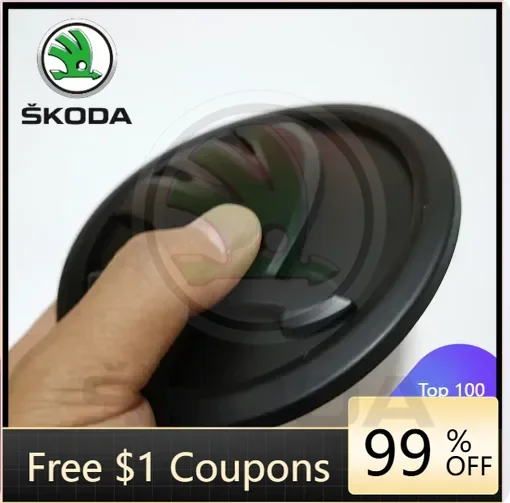 

Car Sticker 2026 New Matt 100mm Hood Emblem Sticker Car Badge Hood Sticker For SKODA ENYAQ SUPERB FABIA KAMIQ KAROQ KODIAQ YETI