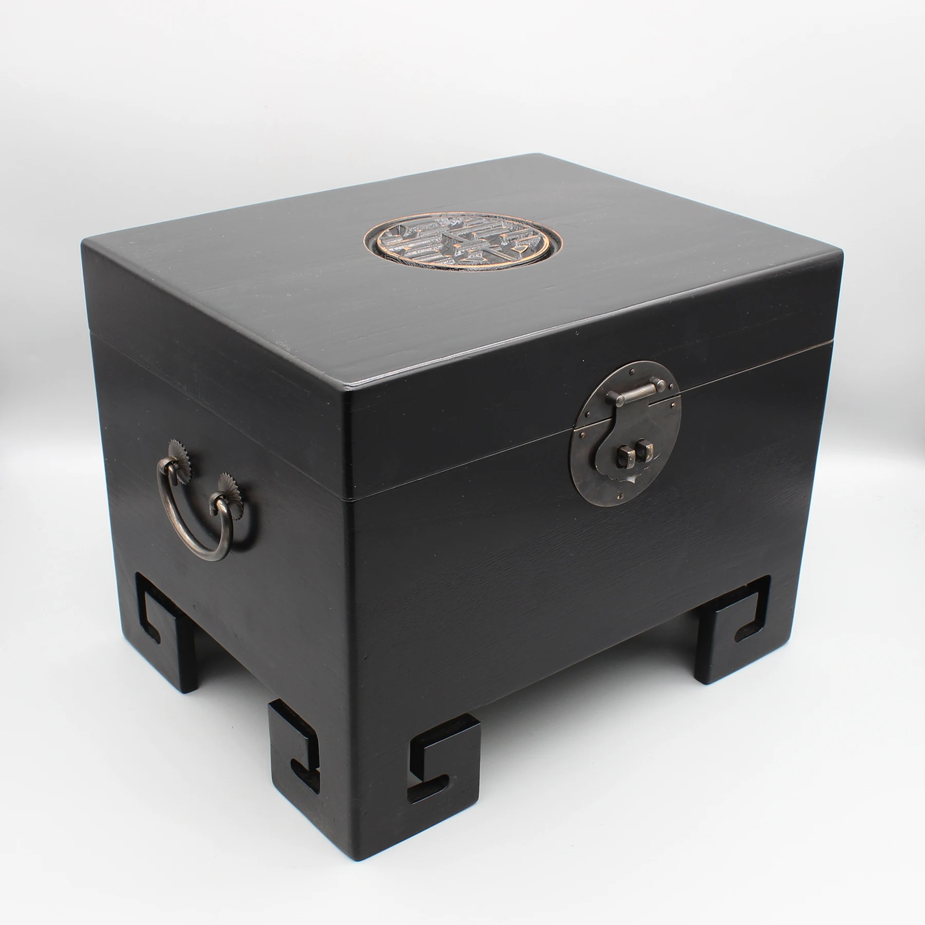 Newly made wooden box, hand painted jewellery box, colorful chest, gift box, solid elm wood, home decoration