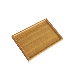Bamboos Wood Rectangular Tea Tray Solid Wooden  Tray Tea Cups Trays Stand Tray For Kitchen Party Tea Bar Storage Tray Tableware