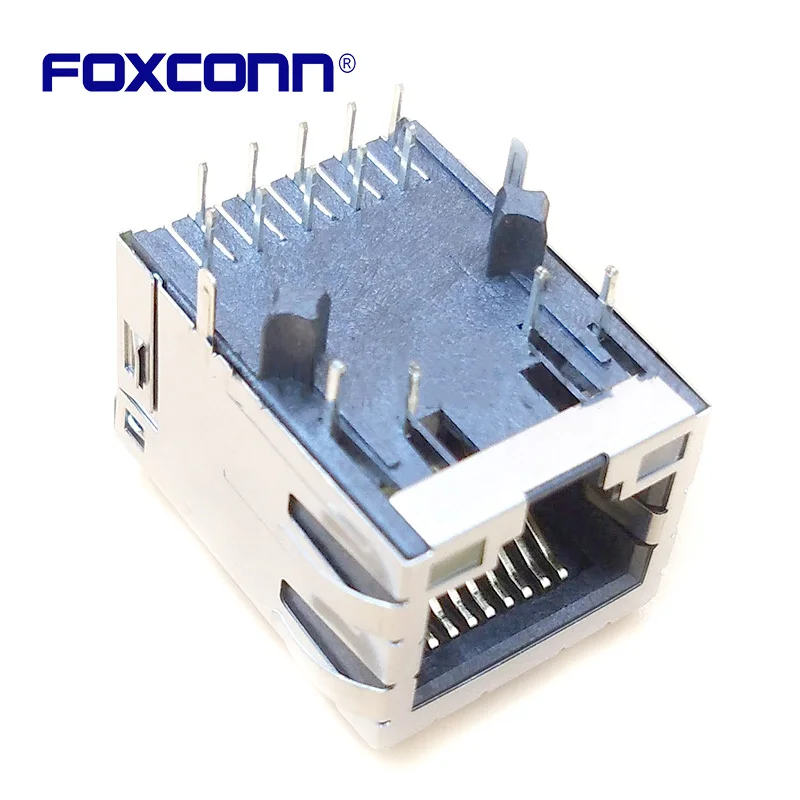 Foxconn JFM3801B-0LV3-4F RJ45With Lente En Lamp Ethernet Interface Matrices