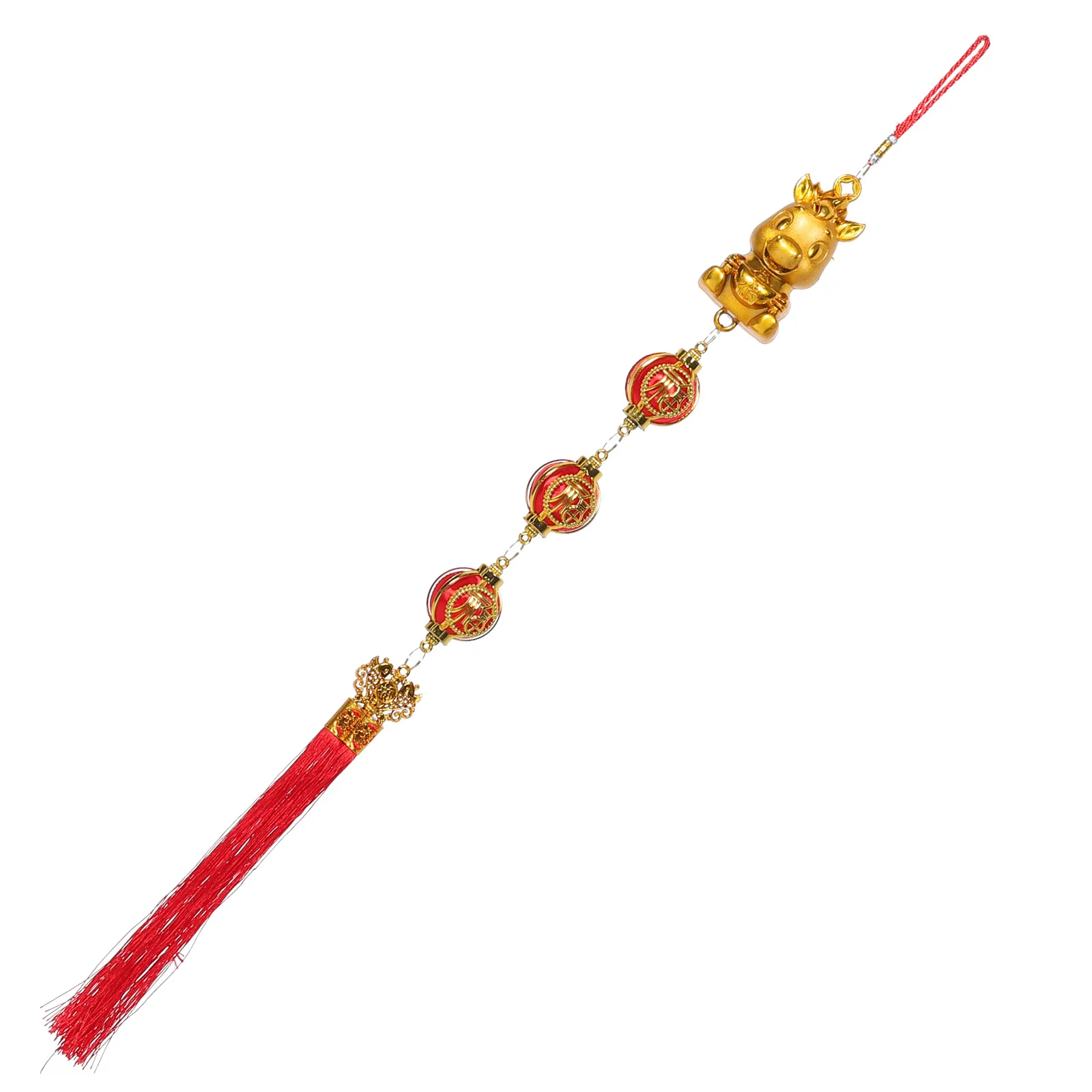 

2pcs Chinese New Year Horse Hanging Pendants Red Tassel Lantern Decor For Spring Festival Lunar Year Home Party Feng Shui Lucky