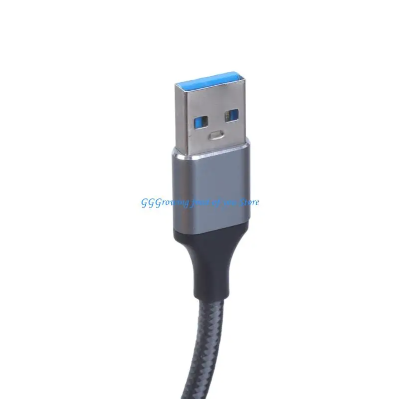 

H9EB USB Y Splitter Cable for Charging OTG 3 in 1 USB Male to 3 USB2.0 Female Extend