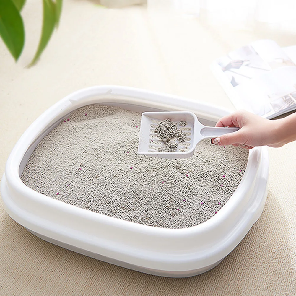 

Semi-enclosed Cat Litter Pot Covered Cleaning Scoop Supplies Toilet Basin Anti-splash