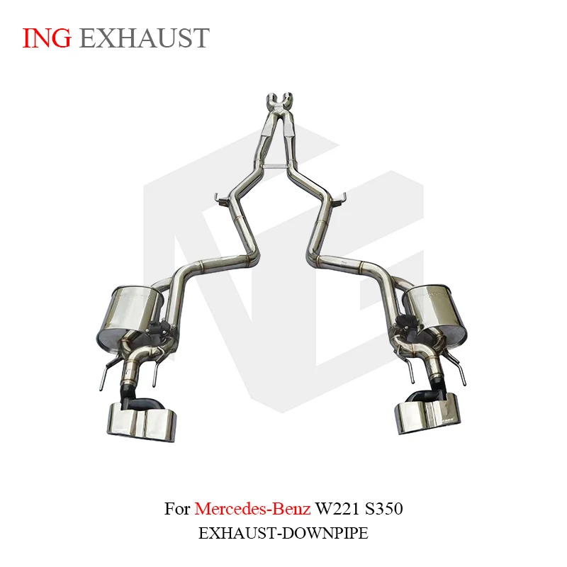 

ING Performance Elect Valve Engine SS304 catback for Mercedes BENZ W221 S350 up AMG Race Auto Muffler Exhaust system