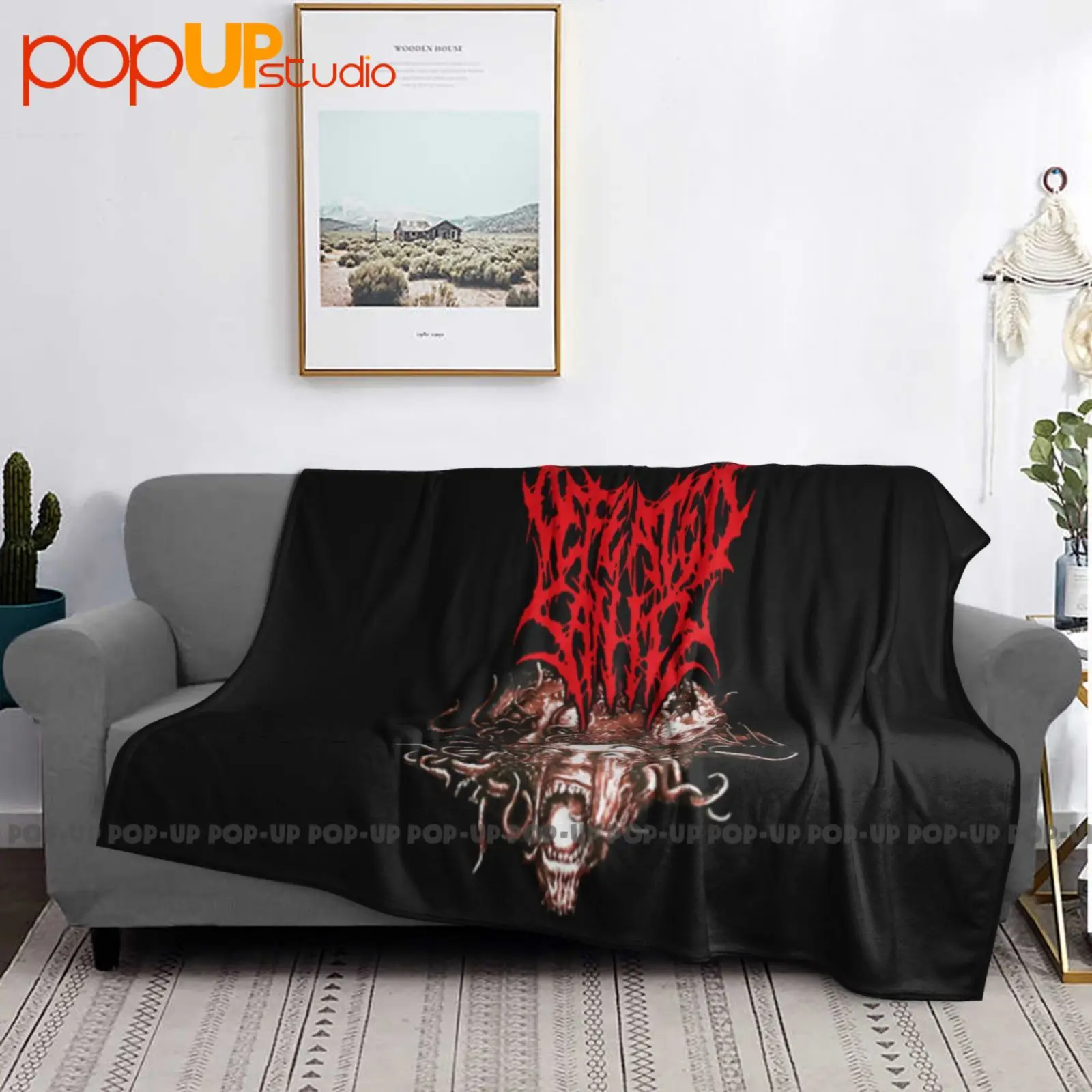 مهزوم العقل الألمانية التقنية الوحش الموت المعادن الاختناق بطانية ناعمة للغاية لحاف الشتاء غطاء أريكة أغطية السرير #3