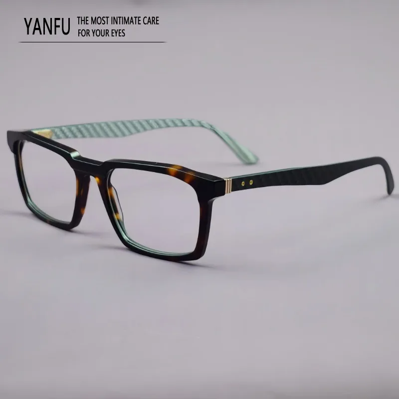 

2025 Business High Quality Retro Acetate Glasses Frame Man Prescription Myopia Eyewear Men Optical Reading Eyeglasses Classic