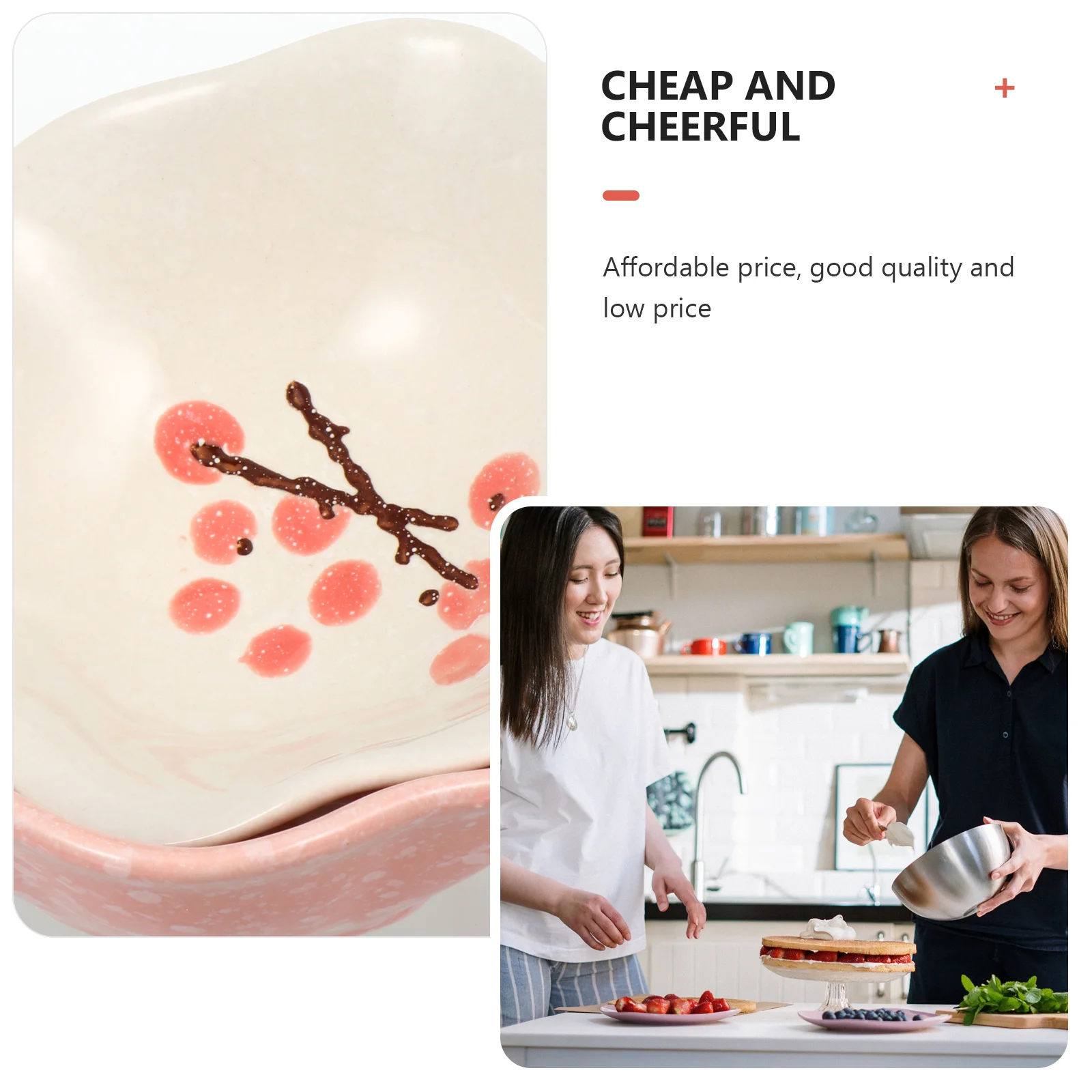 

4Pcs Practical Ceramic Sauce Dishes Hand-Painted Seasoning Bowls for Home Kitchen Bbq Outdoor Camping Dipping Plates