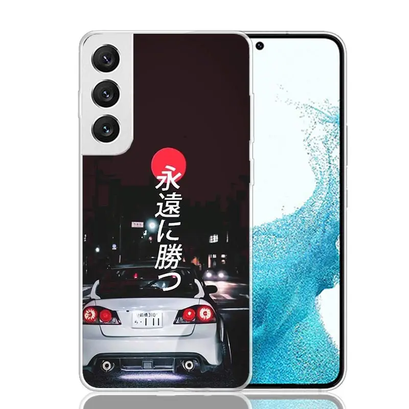 JDM Type R Civic Sport Car Phone Case For Samsung Galaxy S24 S23 S22 S21 FE S20 Ultra S10 Plus S10E S9 S8 + Art Customized Coque