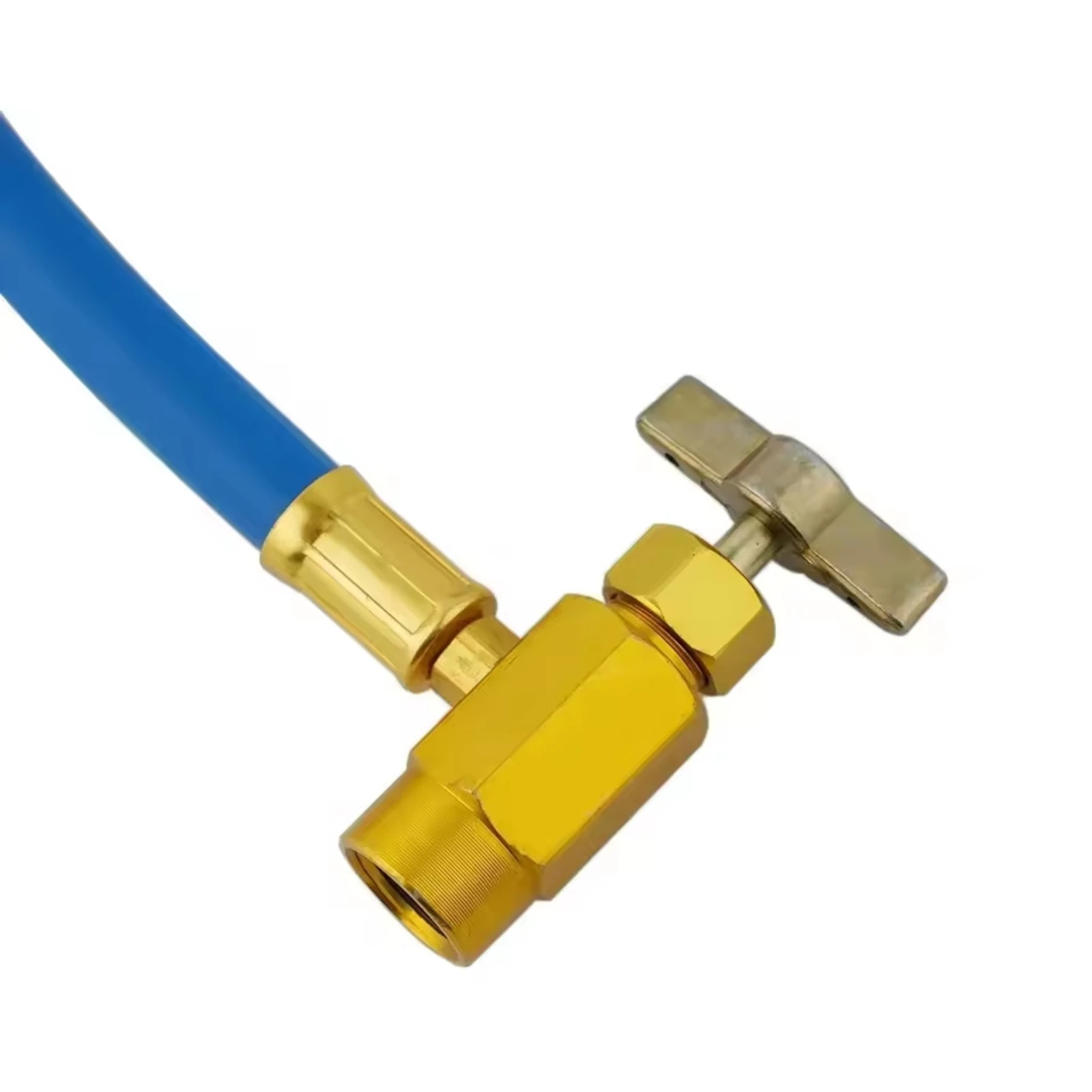 AC Charging Hose with Pressure Gauge Flexible Refrigerant Charging Hose with Pressure Gauge Tool Brass Analog for DIYers