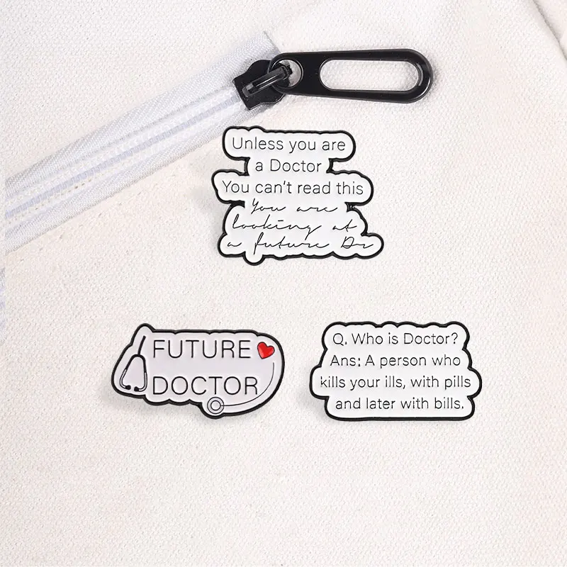 Medizinische Humor-Pins für die zukünftige Arztpraxis – Emaille-Pin-Set als Geschenk für Pflegeschüler, Brosche, Anstecknadel für medizinisches Personal – Detail 4