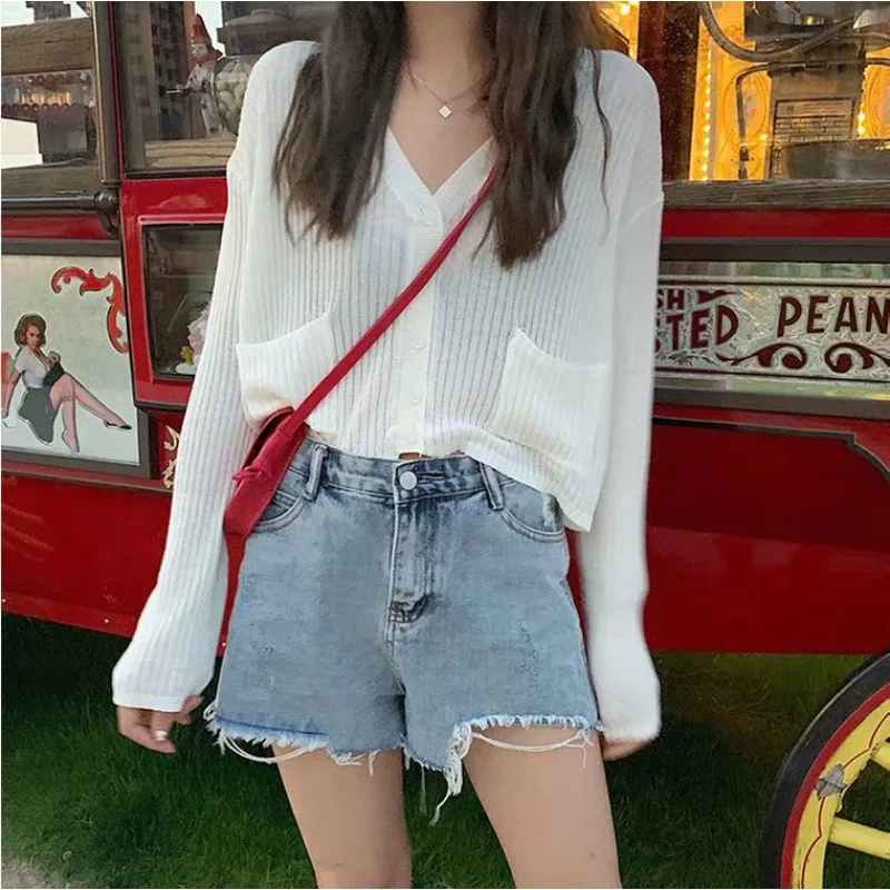 Ice injustly-Cardigan à manches longues pour femme, haut fin, vêtements de protection solaire