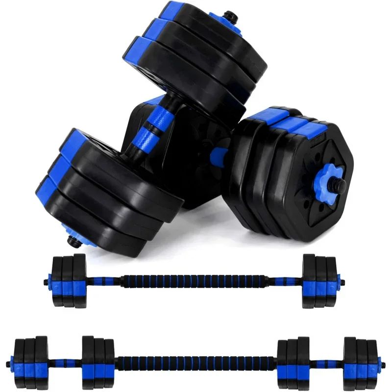 

AQVIVITORY Sets ,Free Weights Dumbbells with Connector,Non-Rolling Adjustable Dumbbell Set,Weight