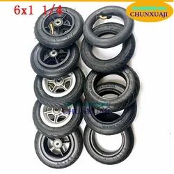 150MM Wheels 6x1 1/4 Solid / Inflation Tires Inner Tube for Folding Bicycle Electric Scooter 6 Inch Mini Surfing Scooter Tyre