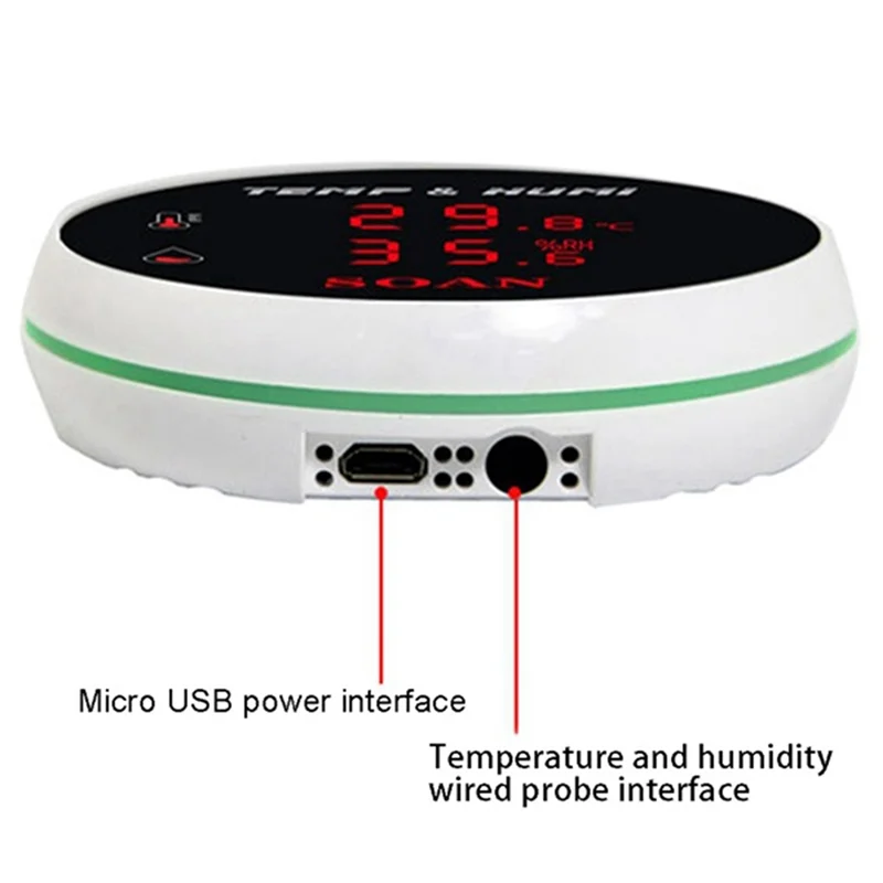 

Tuya Wi-Fi датчик температуры внешний зонд удаленный монитор сигнализация комнатный термометр детектор Smart Life приложение вилка стандарта США