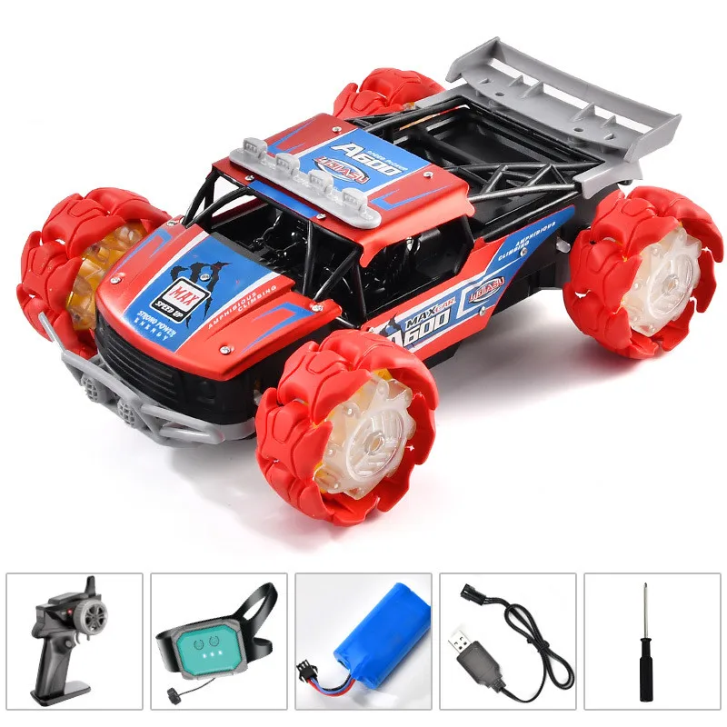 1:12 4WD 2.4GHz RC Car Remote Control Stunt Vehicle Gesture Induction Twisting Off-Road Vehicle Drift RC Toys With Light & Music