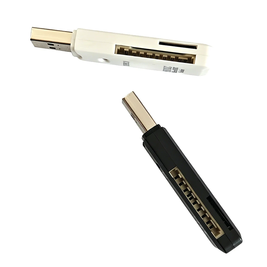 2-in-1 USB 3.0/2.0 Card Reader SD TF Memory USB Adapter High Speed Cardreader For Cameras Computers Car Laptops Black/White