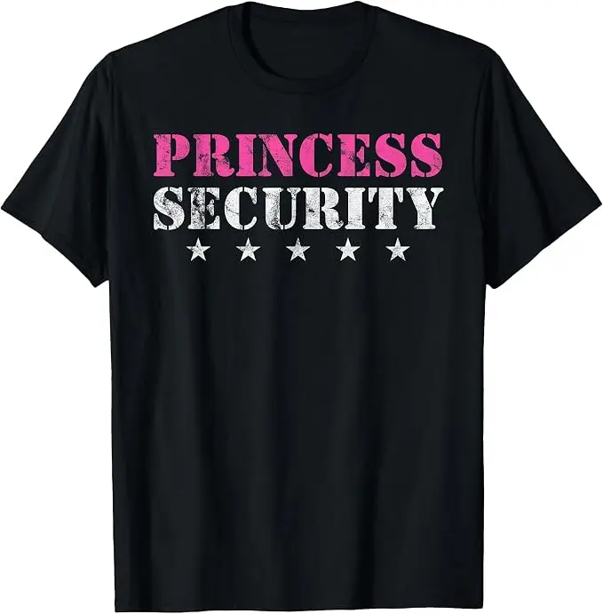Prinzessinnen-Sicherheits-Geburtstagsparty Lustiges Papa-Mädchen-Freund-T-Shirt Y2k Herrenmode Vater-Ehemann Neuheit Geschenk Persönlichkeits-T-Shirt – Detail 12