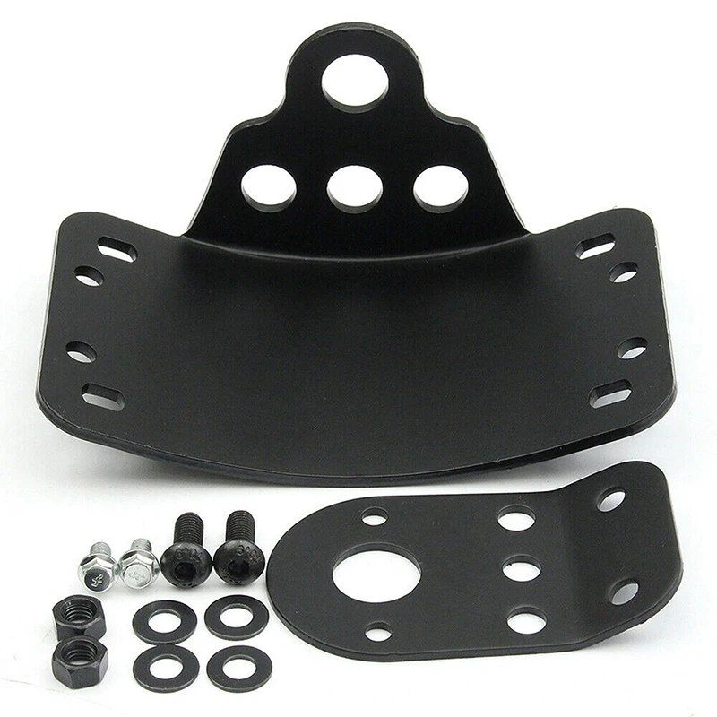 

Motorcycle Side Mount Tail Light License Plate Bracket For Most Harley Chopper Bobber Old School Cruiser Moto Accessories Black