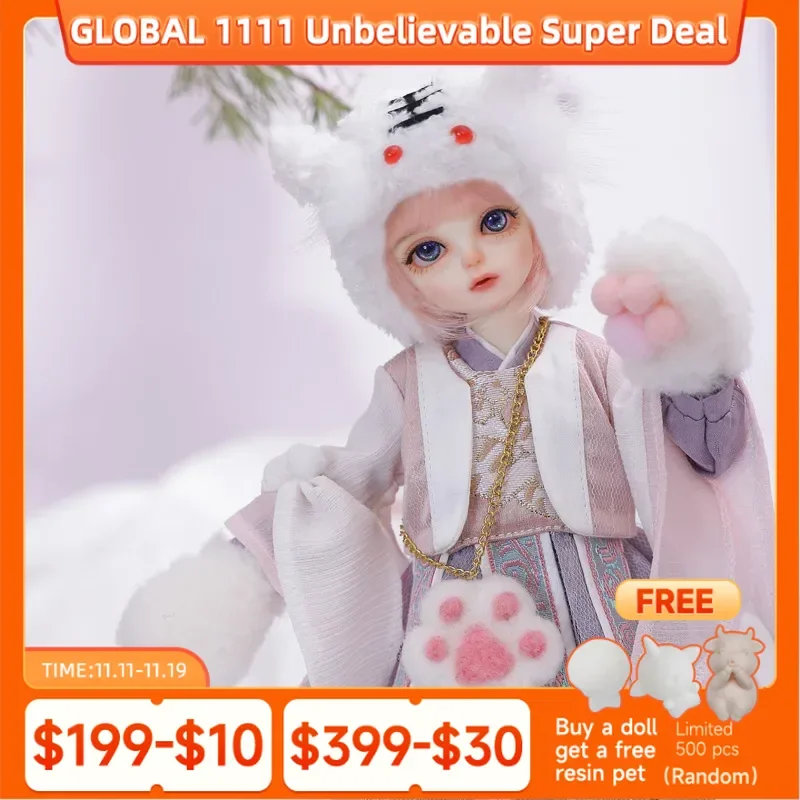 

Shuga Fairy 1/6 BJD кукла Wouyo, куклы из смолы, полный набор, шарнирная кукла, эльфийские уши, игрушки, подарок-сюрприз для детей, аниме-фигурка