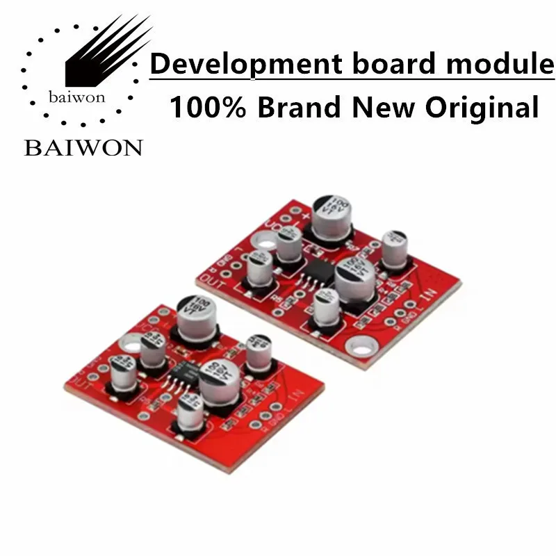 AD828/TDA1308 op amp preamplifier board, audio amplification module, single power supply 5V-15V
