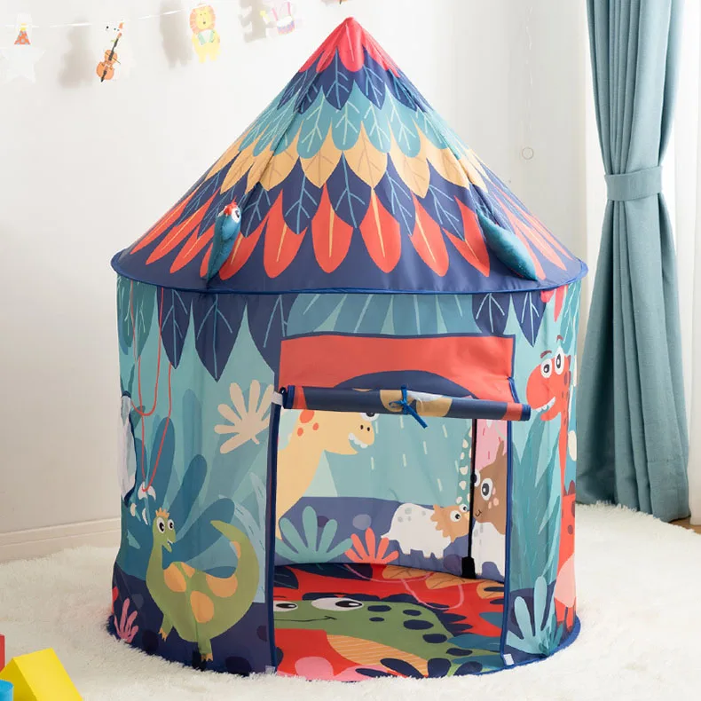 WOWFU-Kids Tenda da dinosauro Casa da gioco per bambini Tenda da gioco per bambini Tenda da gioco portatile per bambini Tenda pieghevole Casa da gioco per bambini