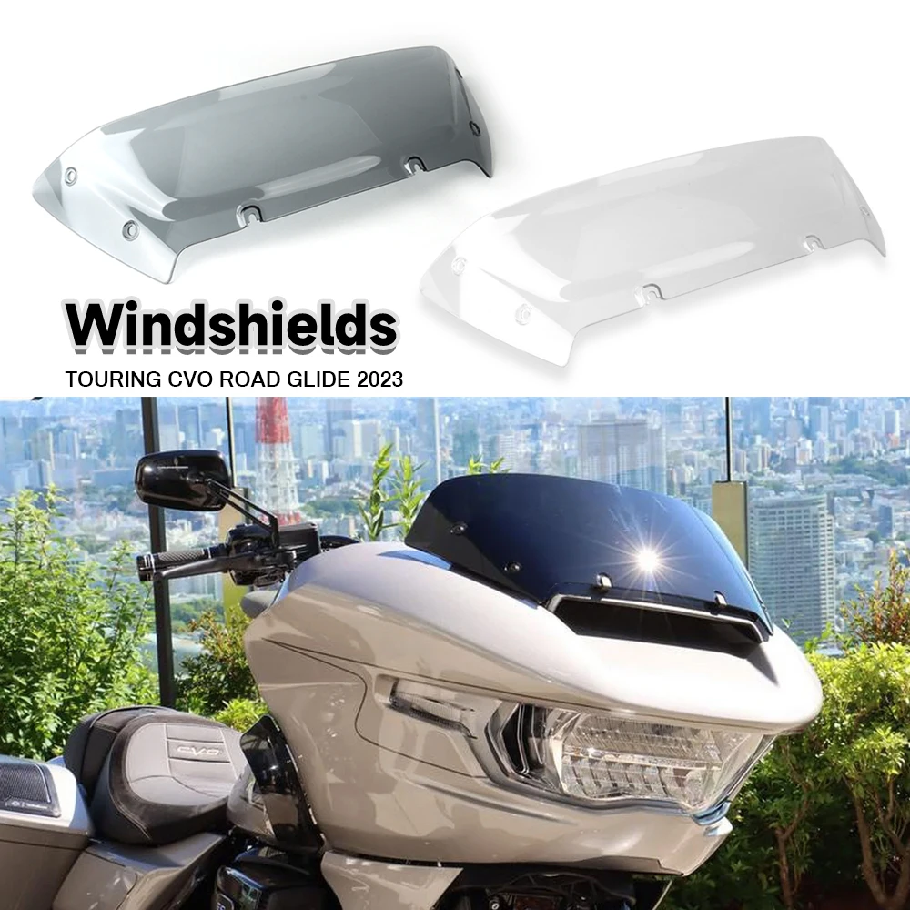 

NEW Motorcycle Accessories Anti scratch Windshield Front Windshield For Harley 2023 TOURING CVO Road Glide FLTRXSE