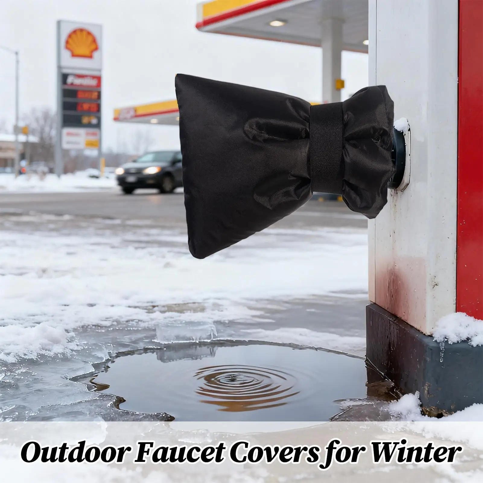 Outdoor Faucet Cover 360 Degree Coverage Tap Wrap 5.9x7.5Inch Winter Faucet Covers Outdoor For Water Winterizing Sprinkler